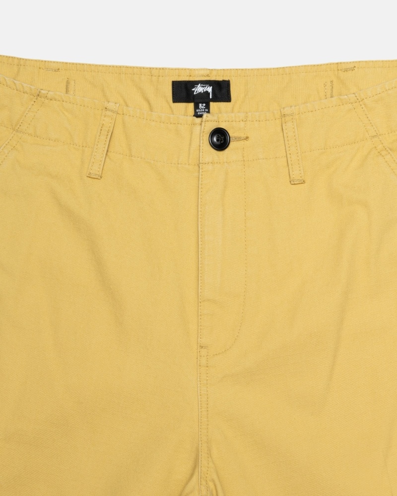 Yellow Stussy Ripstop Surplus Men's Cargo Pants | USA000592