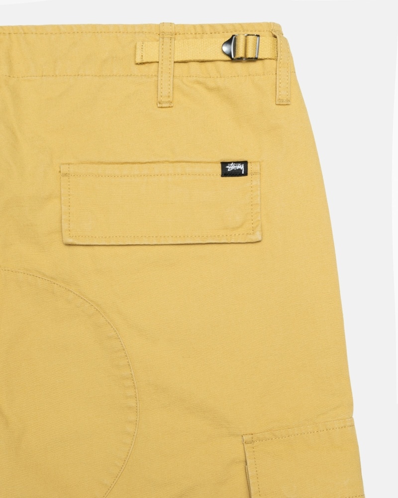 Yellow Stussy Ripstop Surplus Men's Cargo Pants | USA000592