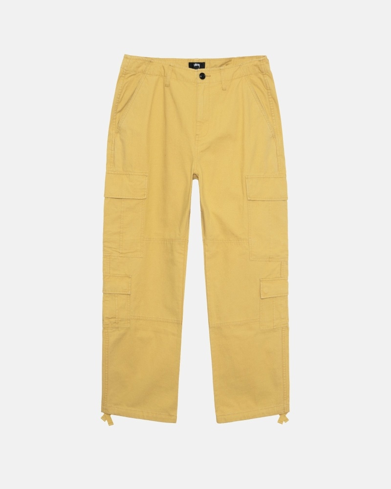 Yellow Stussy Ripstop Surplus Men\'s Cargo Pants | USA000592