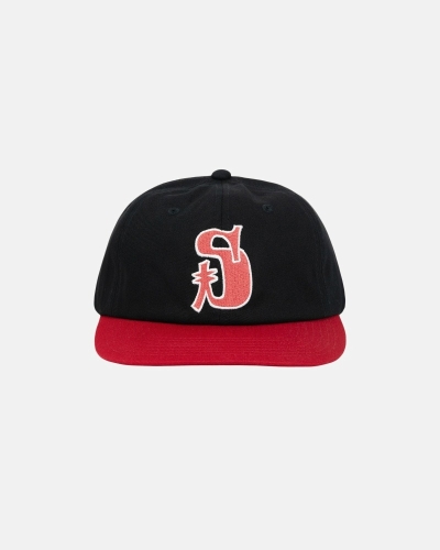 Black Red Stussy Vintage S Low Pro Men's Caps | USA000507