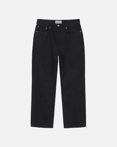 Black Stussy Overdyed Classic Men's Jeans | USA000523