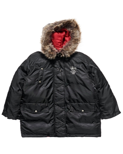 Black Stussy Ryerson Military Women's Jackets | USA000355