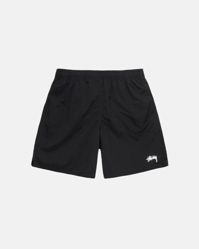 Black Stussy Stock Men's Shorts | USA000693