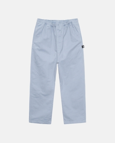 Blue Stussy Brushed Men's Beach Pants | USA000540