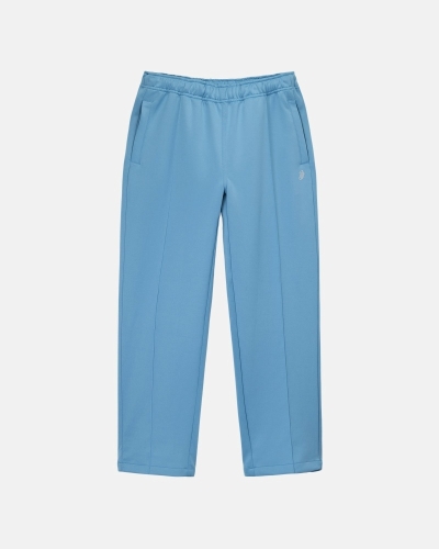 Blue Stussy Poly Men's Track Pants | USA001000