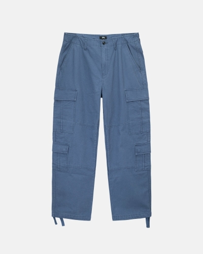 Blue Stussy Ripstop Surplus Men's Cargo Pants | USA000591