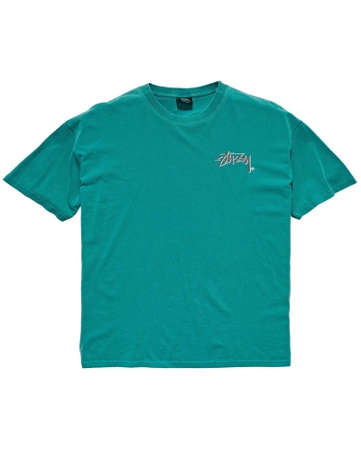 Blue Stussy Shadow Stock SS Men's T Shirts | USA000264