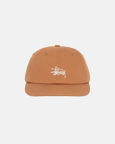 Brown Stussy Basic Stock Low Pro Men's Caps | USA000389