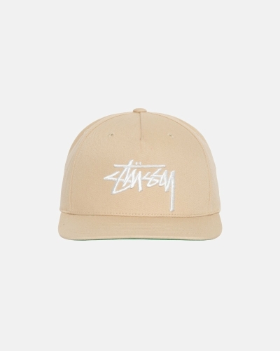 Brown Stussy Big Stock Point Crown Men's Caps | USA000409