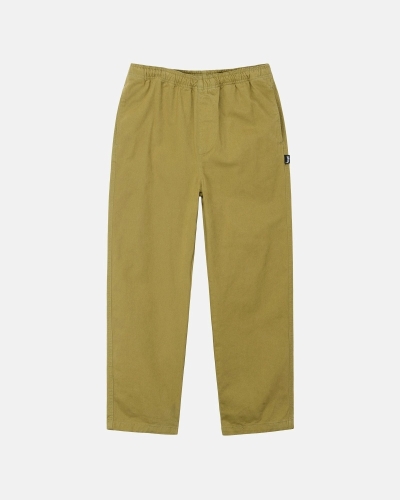 Brown Stussy Brushed Men's Beach Pants | USA000544