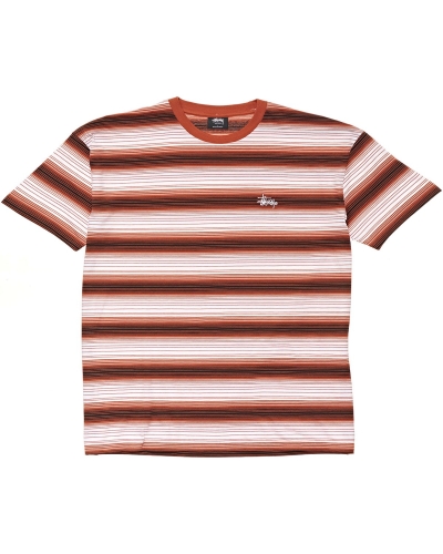 Brown Stussy Gradient Graffiti YD SS Men's T Shirts | USA000173