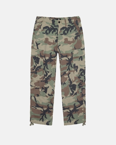 Camo Stussy Ripstop Surplus Men's Cargo Pants | USA000589