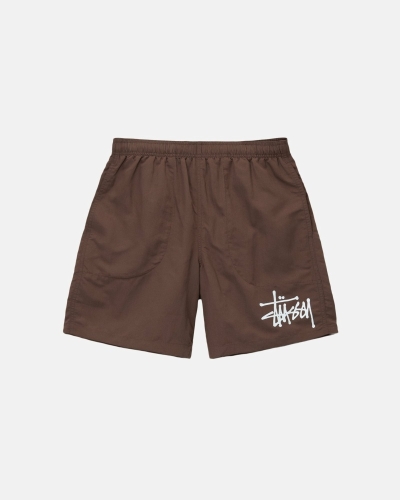 Coffee Stussy Big Basic Men's Shorts | USA000620