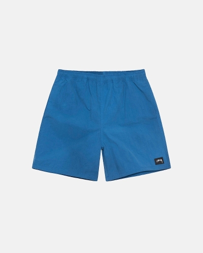 Deep Blue Stussy Wave Dye Nylon Short Men's Shorts | USA000713