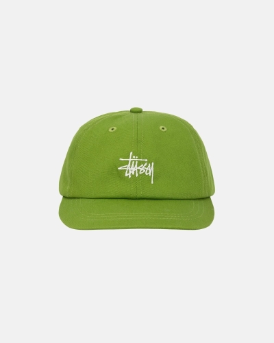 Green Stussy Basic Stock Low Pro Men's Caps | USA000392