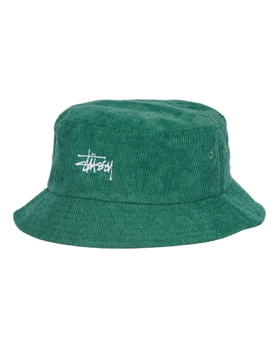 Green Stussy Graffiti Cord Bucket Women's Hats | USA000443