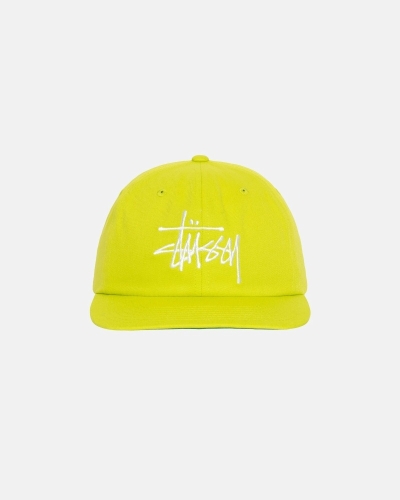 Light Green Stussy Basic Strapback Men's Caps | USA000396