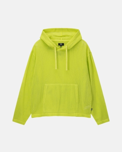 Light Green Stussy Cotton Mesh Men's Hoodies | USA000033