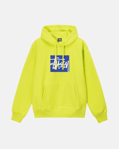 Light Green Stussy Stock Box Men's Hoodies | USA000073