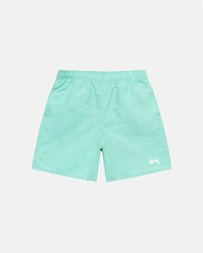 Light Turquoise Stussy Stock Men's Shorts | USA000695