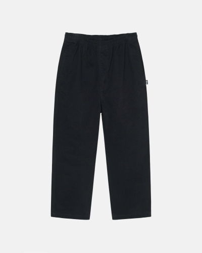 Navy Stussy Brushed Men's Beach Pants | USA000546