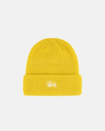 Orange Stussy Basic Cuff Men's Beanie | USA000383