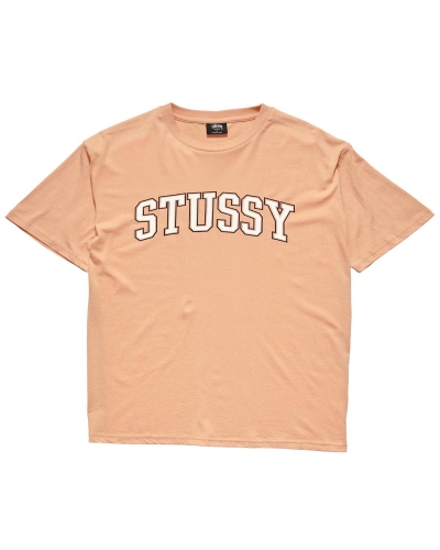 Orange Stussy Collegiate BF Women's T Shirts | USA000132