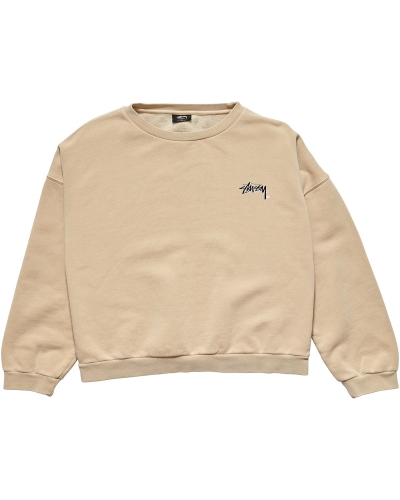 Orange Stussy Parkway OS Crew Women's Sweaters | USA000849