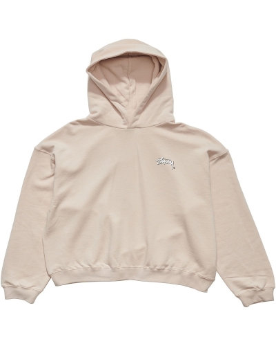 Orange Stussy Player Fleece Hood Women's Sportswear | USA000782