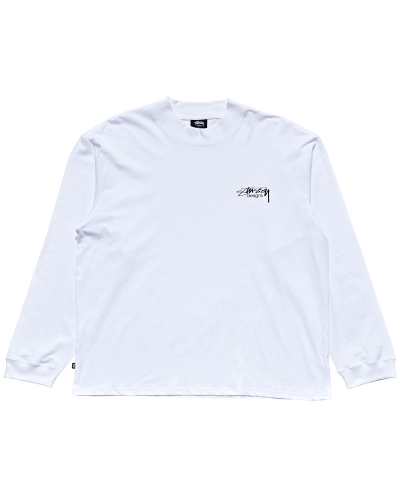 White Stussy Design Men's Sweatshirts | USA000916