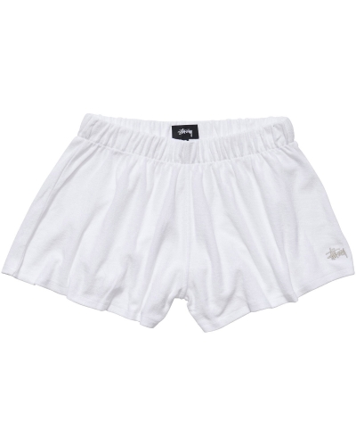 White Stussy Havana Terry Beach Short Women's Shorts | USA000646