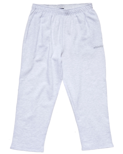 White Stussy Italic Crop Sweatpant Women's Sweatpants | USA000878