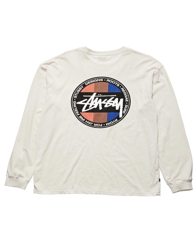 White Stussy Surf Dot Pocket Tee Men's Sweatshirts | USA000958