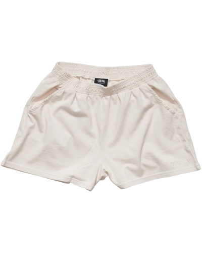 White Stussy Trail Rugby Shorts Women's Shorts | USA000707